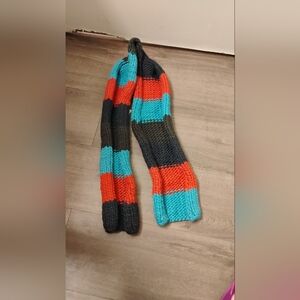 NWT Deadstock 2001 Gap Chunky HandKnit Multistripe Scarf Wool